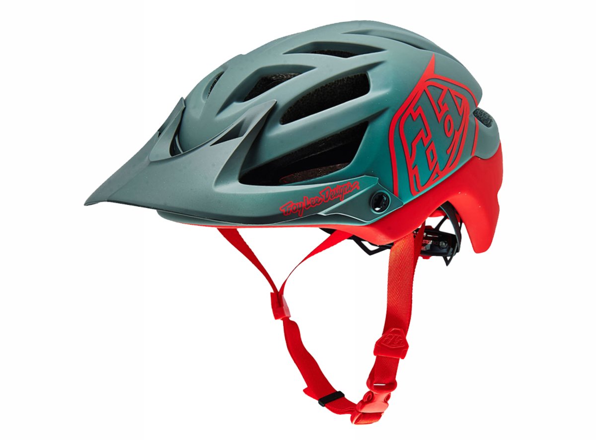 Troy Lee Designs A1 MTB Helmet - Drone - Gray-Red Gray - Red X-Large/2X-Large