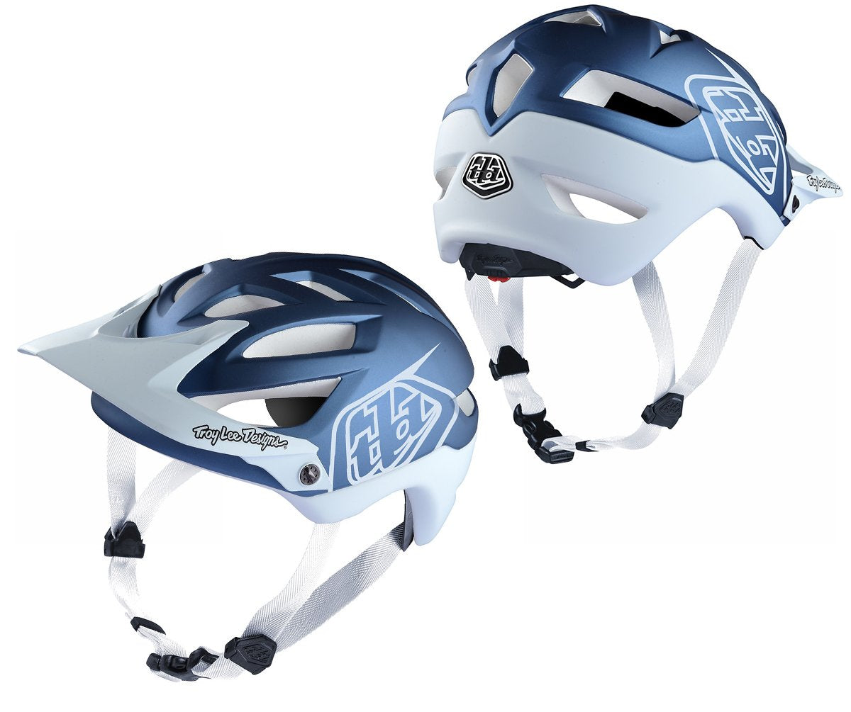 Troy Lee Designs A1 MIPS MTB Helmet - Classic - Blue-White Blue - White Small/Medium