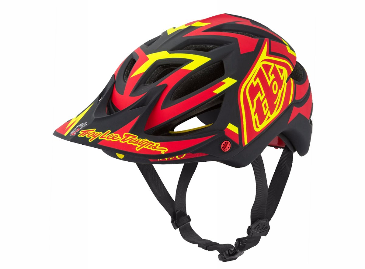 Troy Lee Designs A1 MIPS MTB Helmet - Vertigo - Red Red Medium/Large