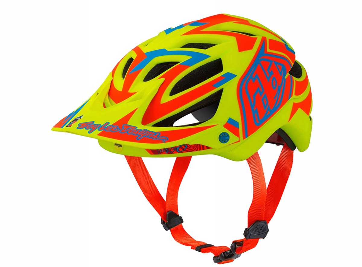 Troy Lee Designs A1 MIPS MTB Helmet - Vertigo - Yellow Yellow Medium/Large
