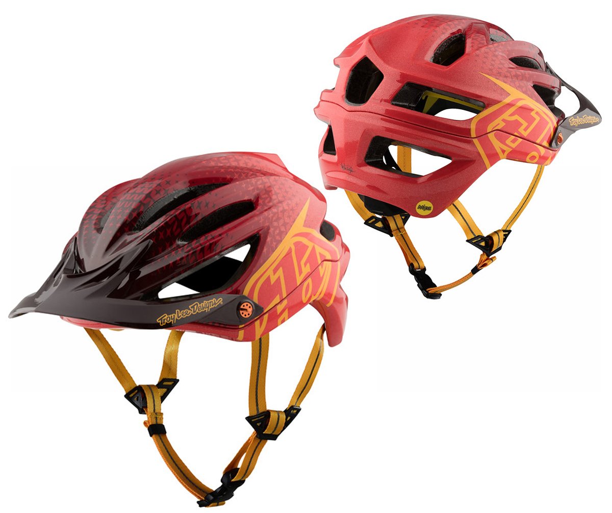 Troy Lee Designs A2 MIPS MTB Helmet - 50/50 - Red Red Medium/Large