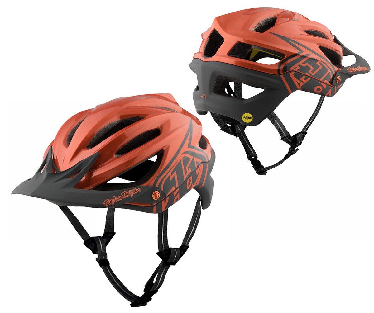 Troy Lee Designs A2 MIPS MTB Helmet - Decoy - Orange-Gray Orange - Gray Medium/Large