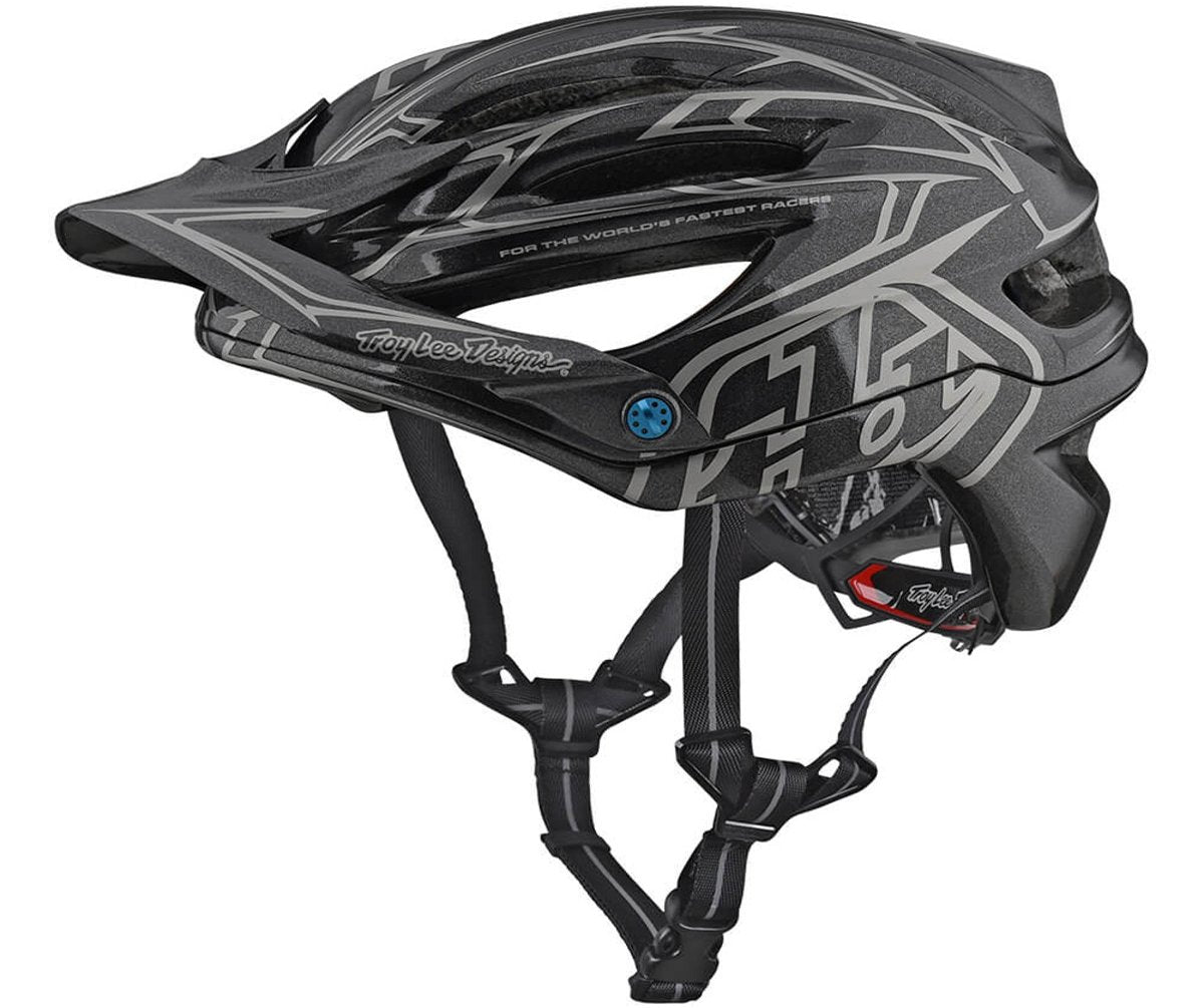 Troy Lee Designs A2 MIPS MTB Helmet - Pinstripe 2 - Gray - 2018 Gray Medium/Large