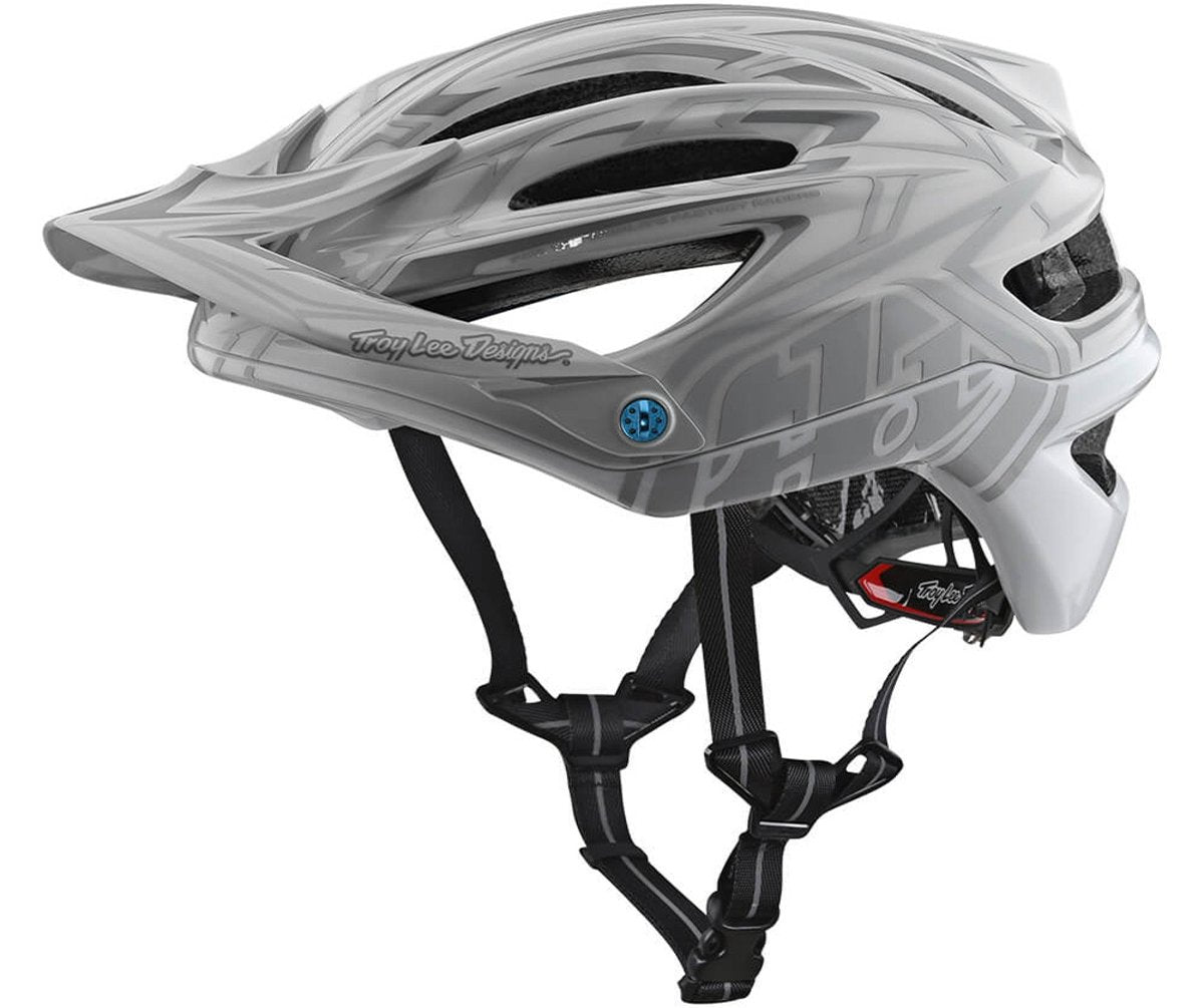 Troy Lee Designs A2 MIPS MTB Helmet - Pinstripe 2 - White - 2018 White Medium/Large