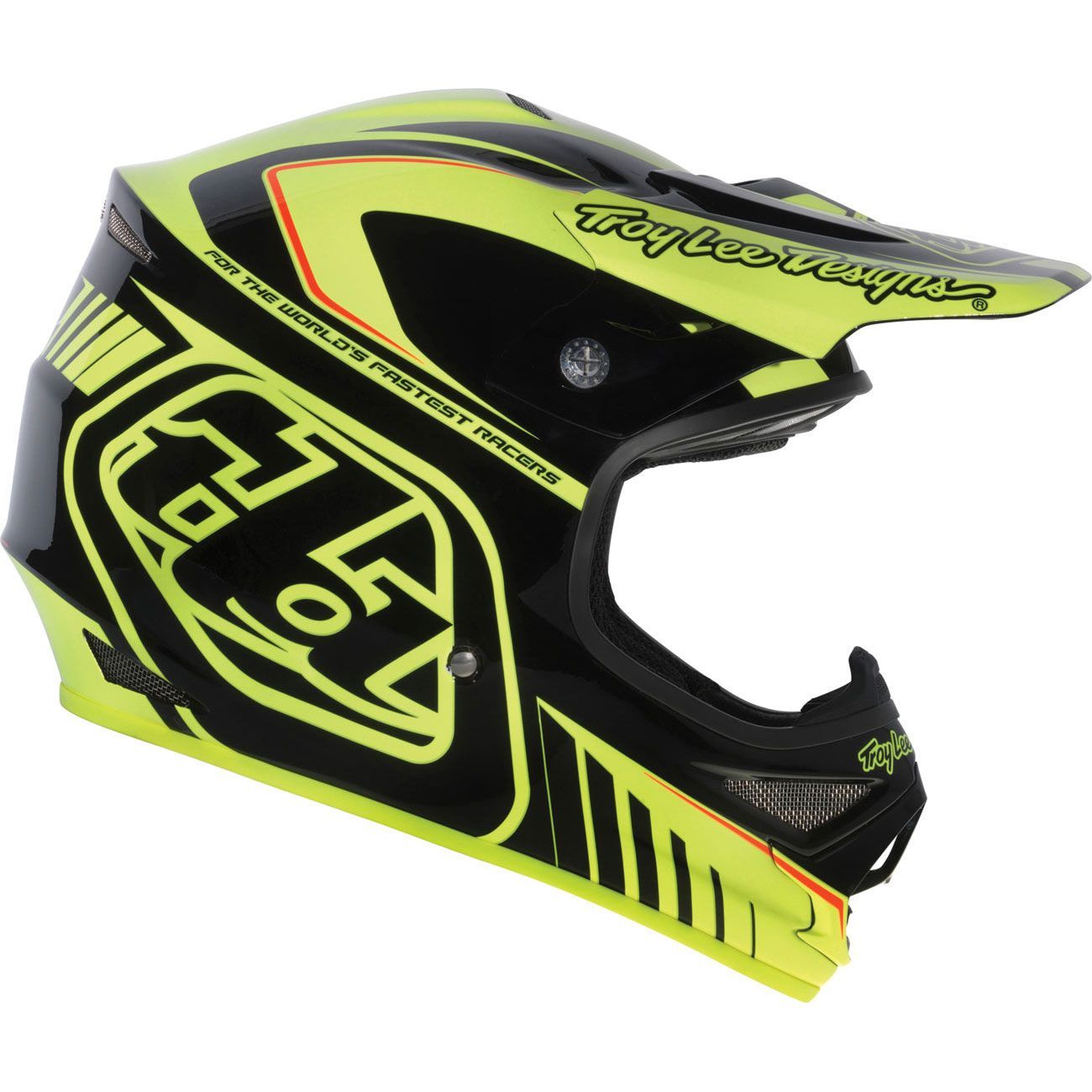 Troy Lee Designs Air Delta Full Face Helmet - Yellow-Black Yellow - Black Small