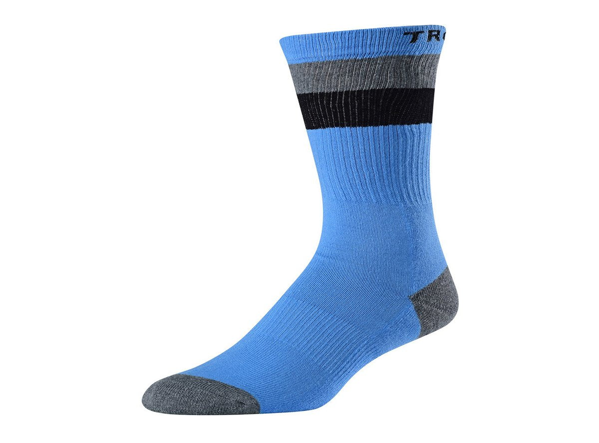 Troy Lee Designs Corsa Crew Sock - Heather-Ocean - 2018 Heather - Ocean Medium