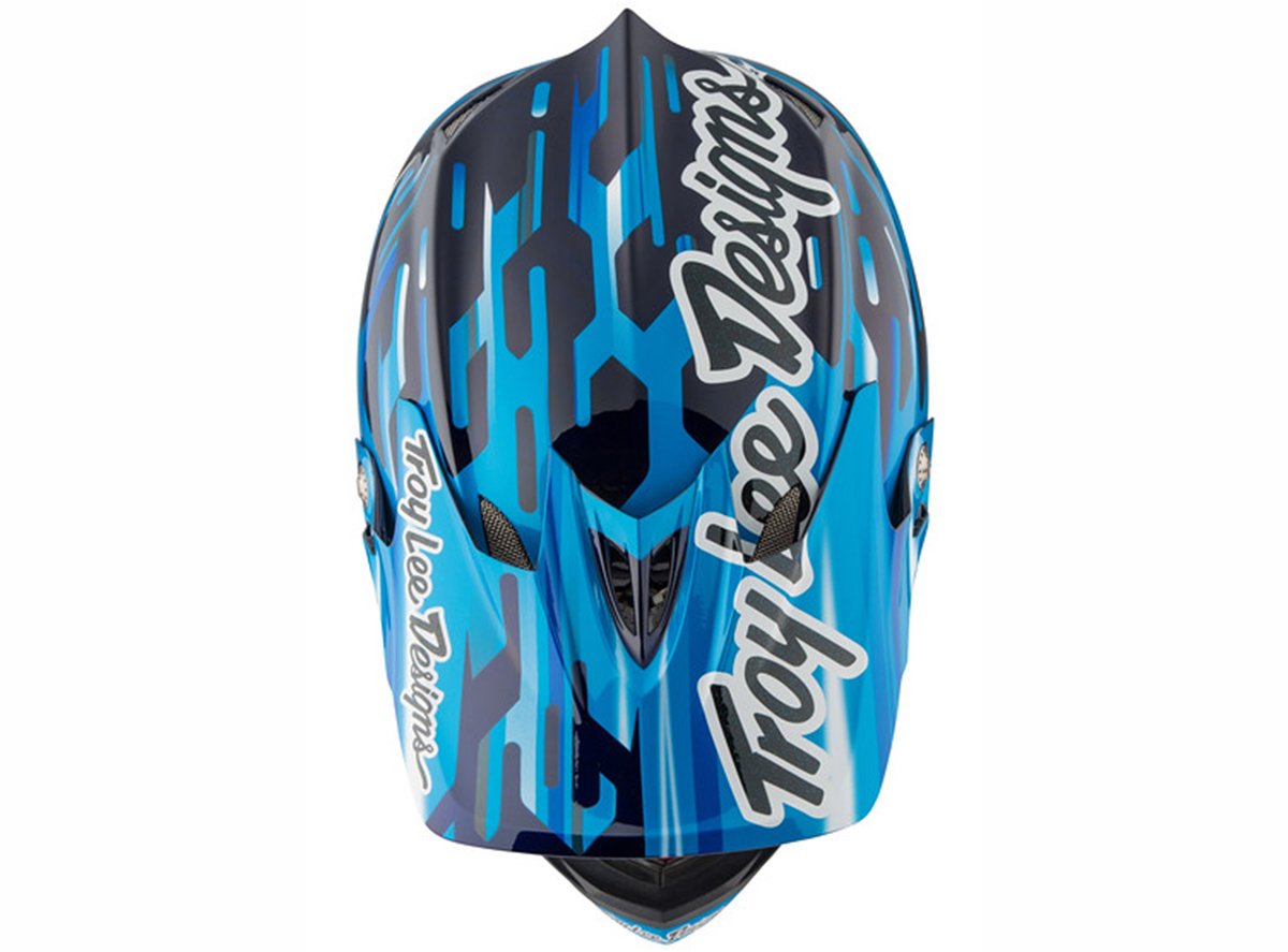 Troy Lee Designs D3 Carbon MIPS Full Face Helmet - Code Blue