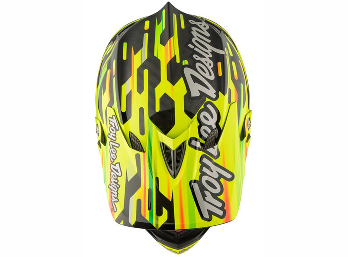 Troy Lee Designs D3 Carbon MIPS Full Face Helmet - Code Yellow