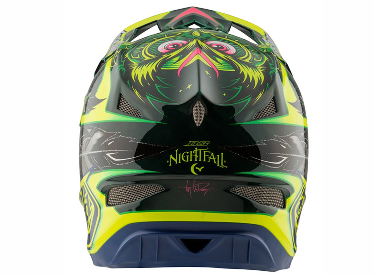Troy Lee Designs D3 Carbon MIPS Full Face Helmet - Nightfall Green