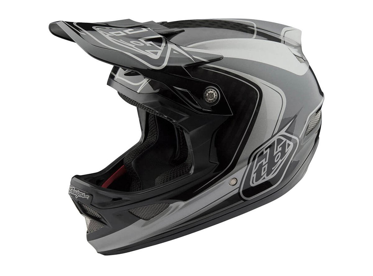 Troy Lee Designs D3 Carbon MIPS Full Face Helmet - Mirage - Gray - 2018 Mirage Gray Medium