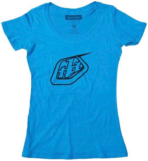 Troy Lee Designs Girls Shield Tee - Turquoise Turquoise Medium