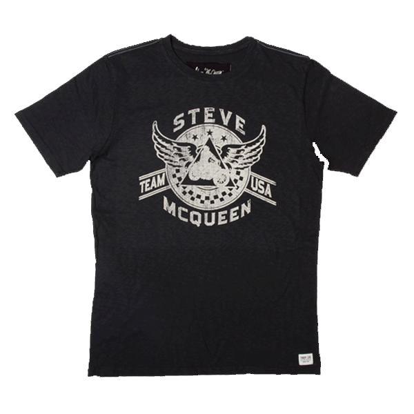 Troy Lee Designs McQueen Wings Tee - Black Black X-Large