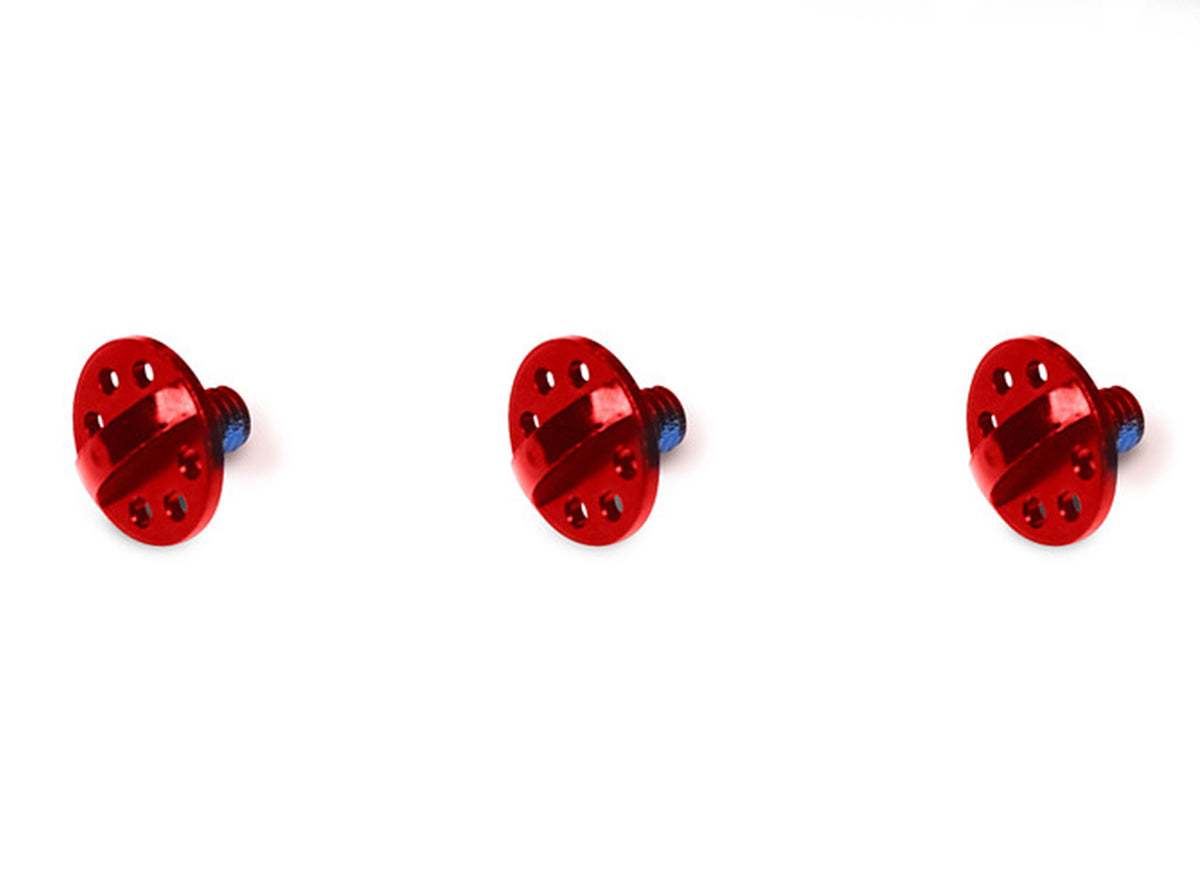 Troy Lee Designs A1/A2 Helmet Visor Screws - 3 Pack - Red Red