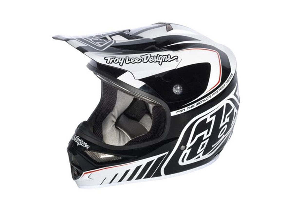 Troy Lee Designs Air Delta Full Face Helmet - White-Black White - Black Medium