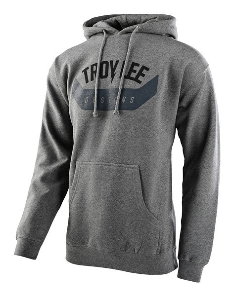 Troy Lee Designs Arc Pullover Hoodie Gunmetal Heather Cambria Bike