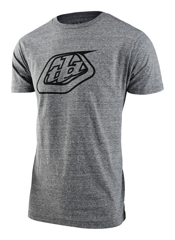 Troy Lee Designs Badge Short Sleeve Tee - Ash Heather Ash Heather Small