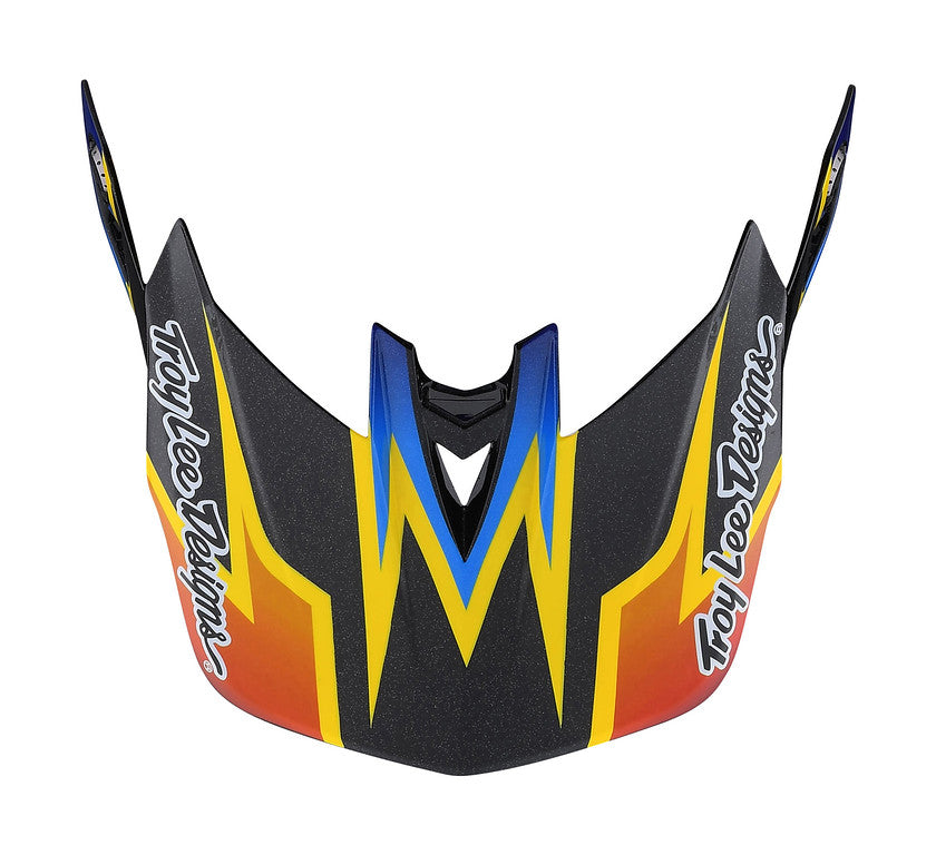 Troy Lee Designs D4 Replacement Visor - Lightning Black Black