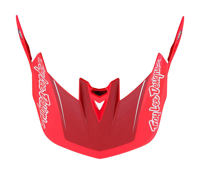Troy Lee Designs D4 Replacement Visor - Shadow - Glo Red Glo Red
