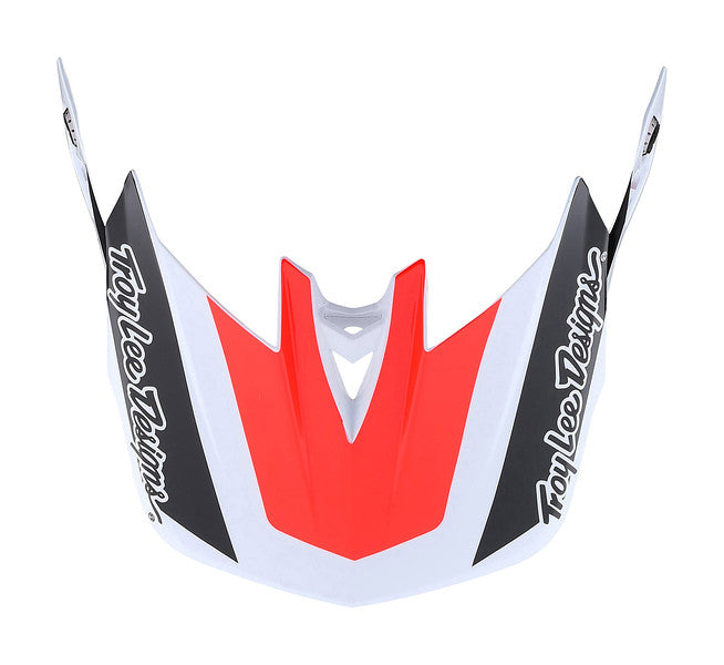 Troy Lee Designs D4 Replacement Visor - Team - SRAM White-Red SRAM White - Red