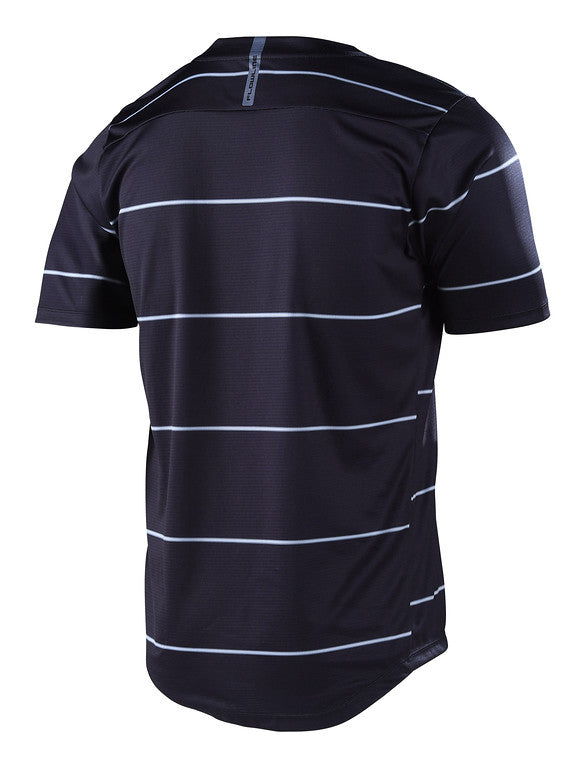 Troy Lee Designs Flowline Short Sleeve MTB Jersey - Revert - Black