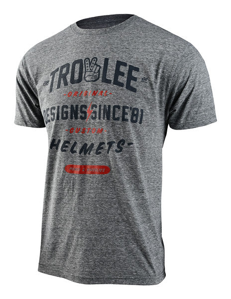 Troy Lee Designs Roll Out Short Sleeve Tee - Ash Heather Ash Heather Small