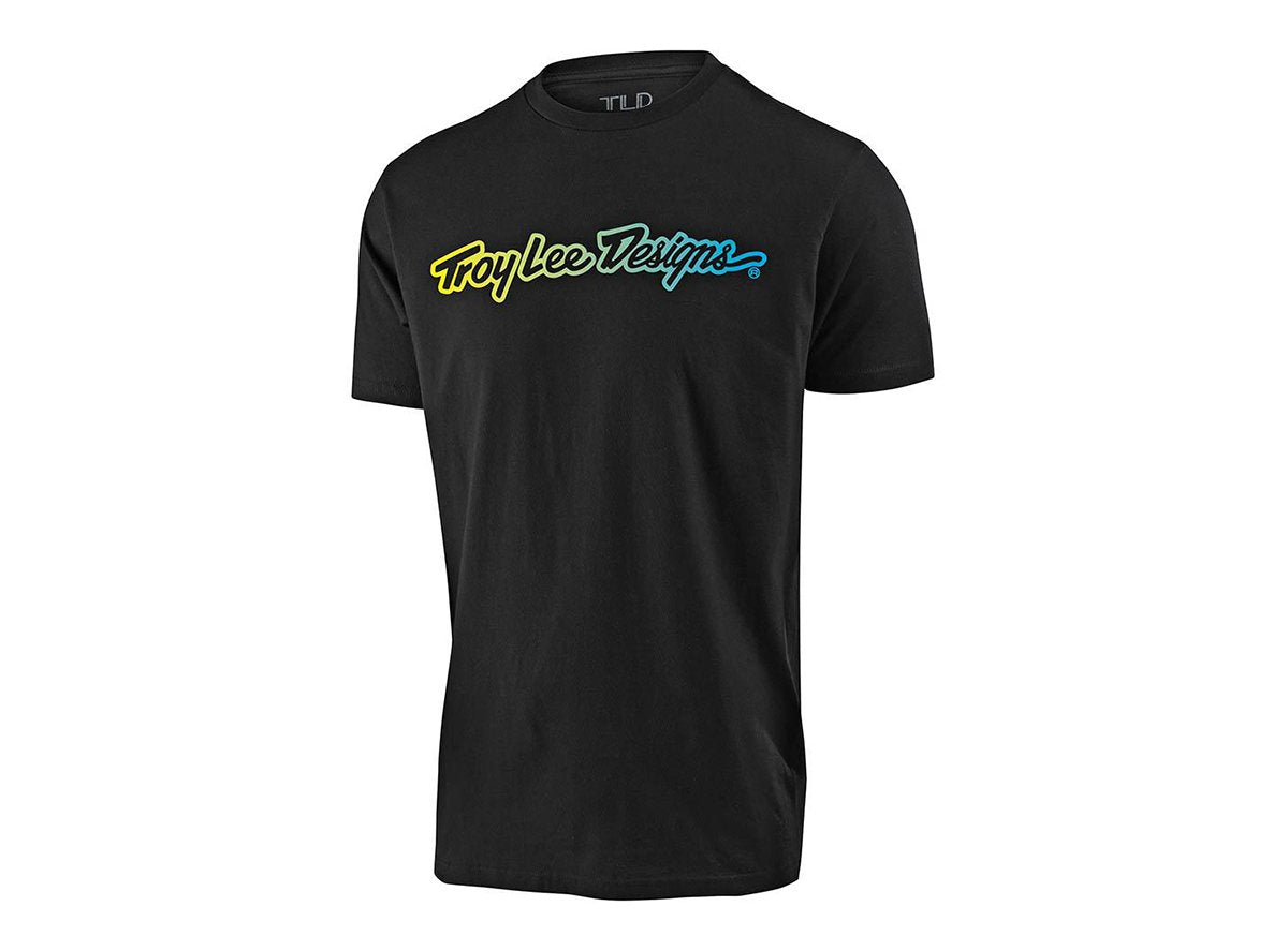 Troy Lee Designs Signature Short Sleeve Tee - Youth - Black Black Small
