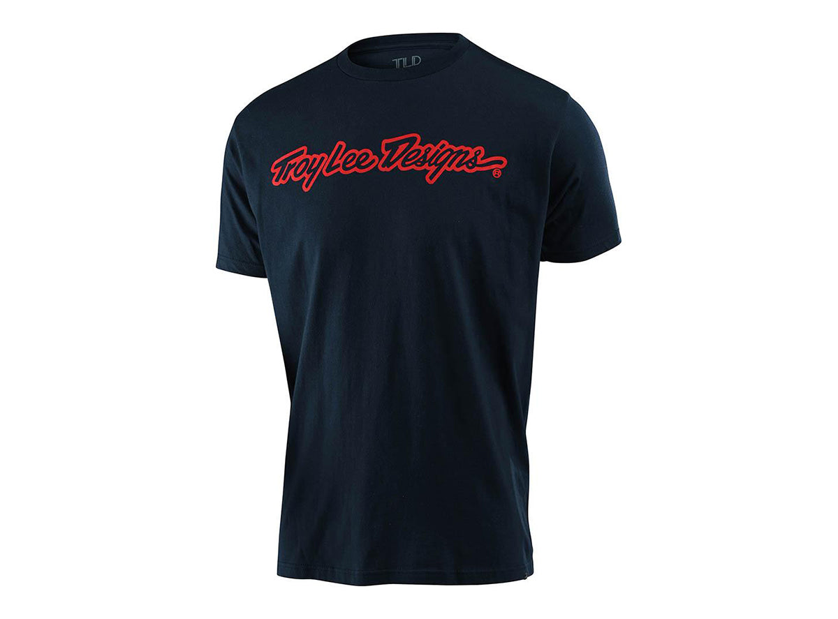 Troy Lee Designs Signature Tee - Navy Navy Small