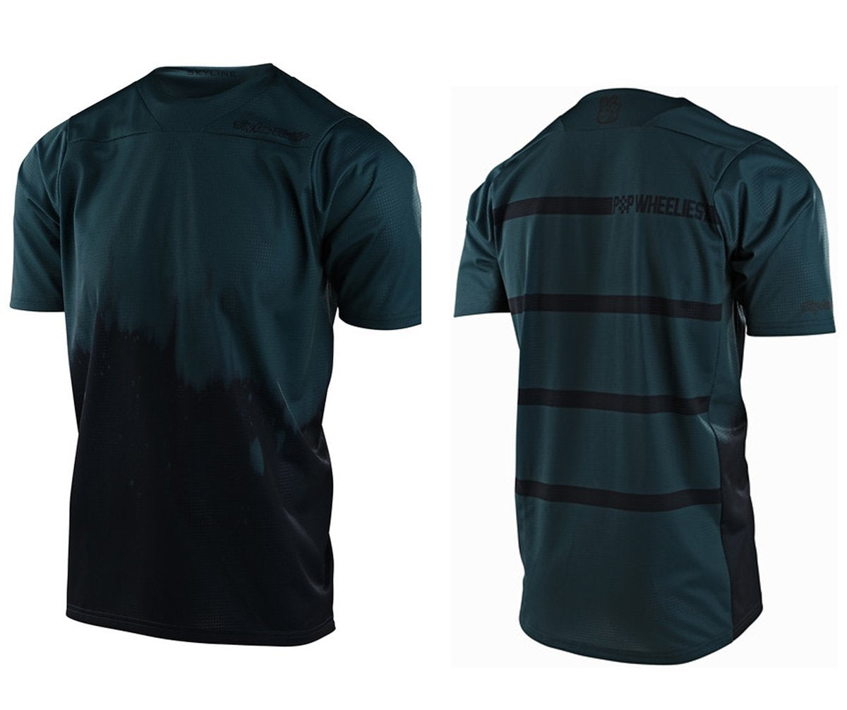 Troy Lee Designs Skyline Short Sleeve MTB Jersey - Diffuze - Light Marine - 2021 Diffuze Light Marine Small
