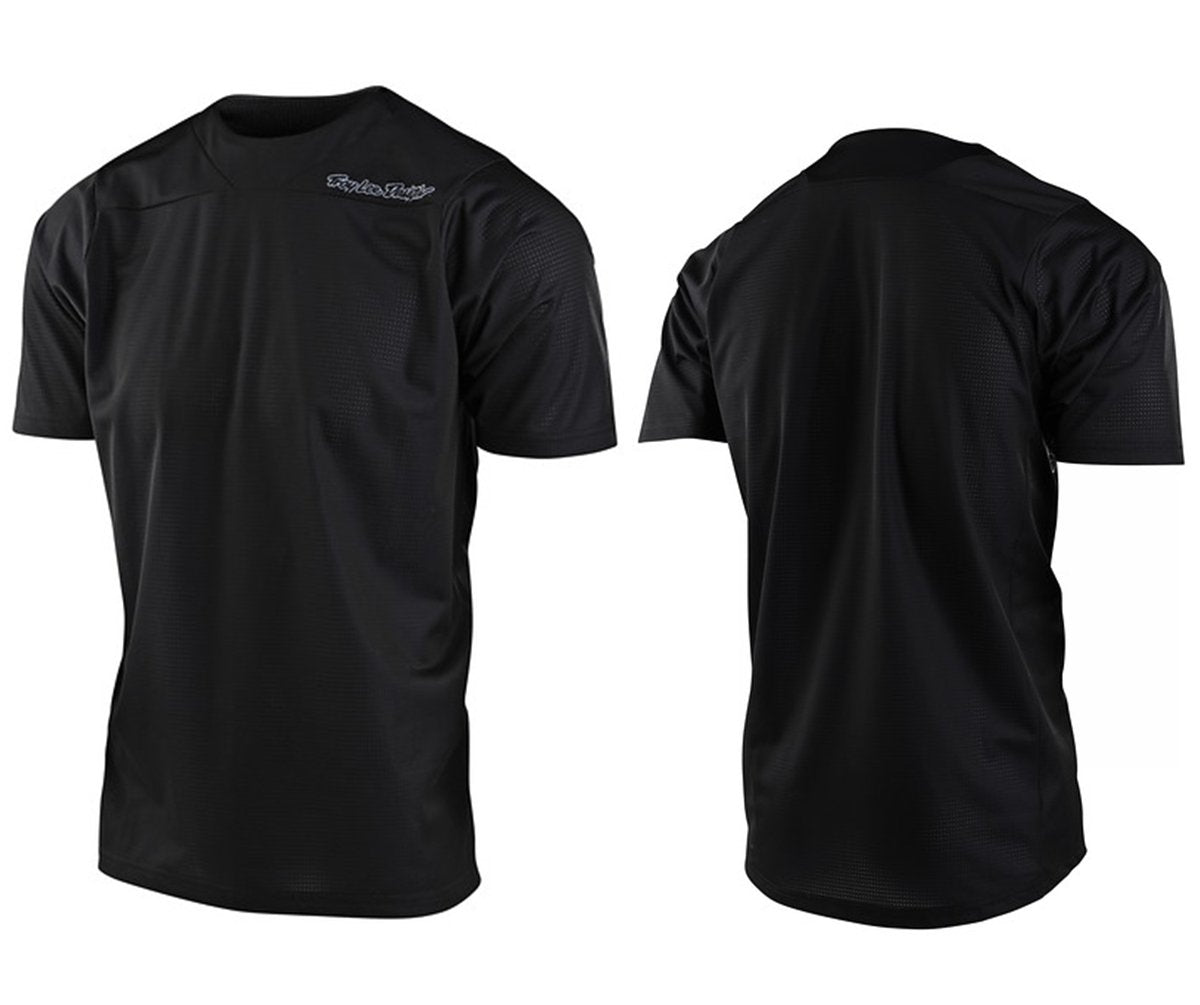 Troy Lee Designs Skyline Short Sleeve MTB Jersey - Solid - Black - 2021 Black Small