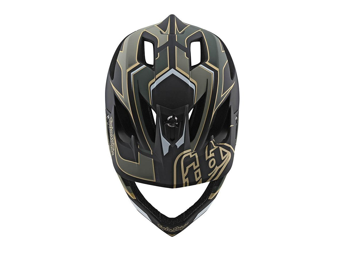 Troy Lee Designs Stage Full Face Helmet - Ropo - Green-Gold - 2020
