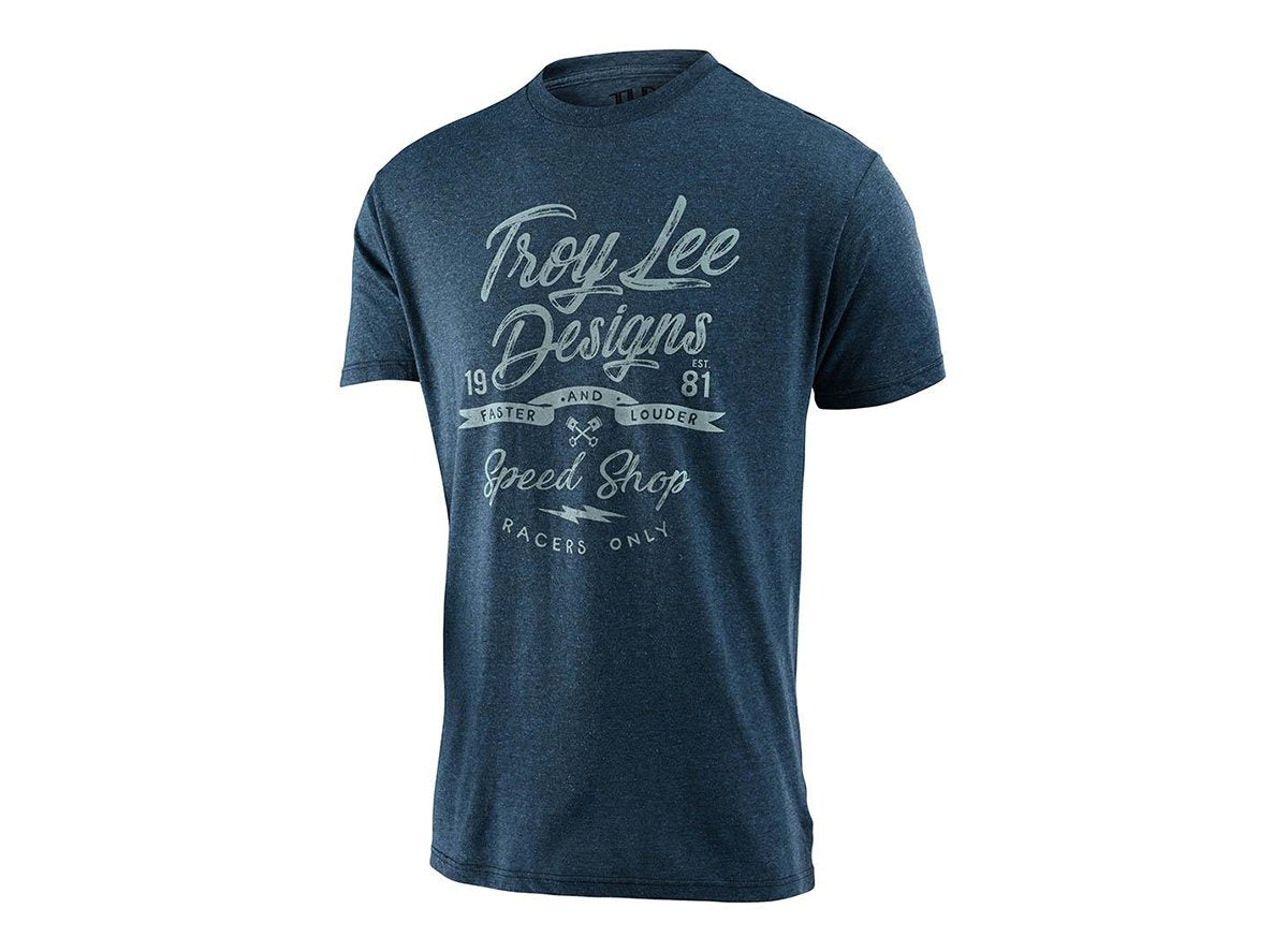 Troy Lee Designs Widow Maker Tee - Indigo-Black Heather Indigo - Black Heather Small