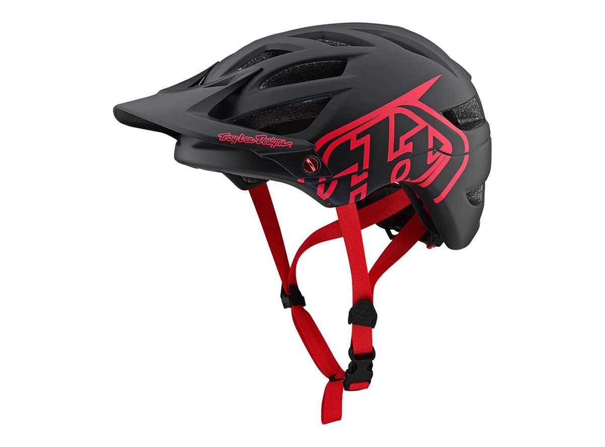 Troy Lee Designs A1 MTB Helmet - Drone - Black-Red - 2019 Black - Red Small