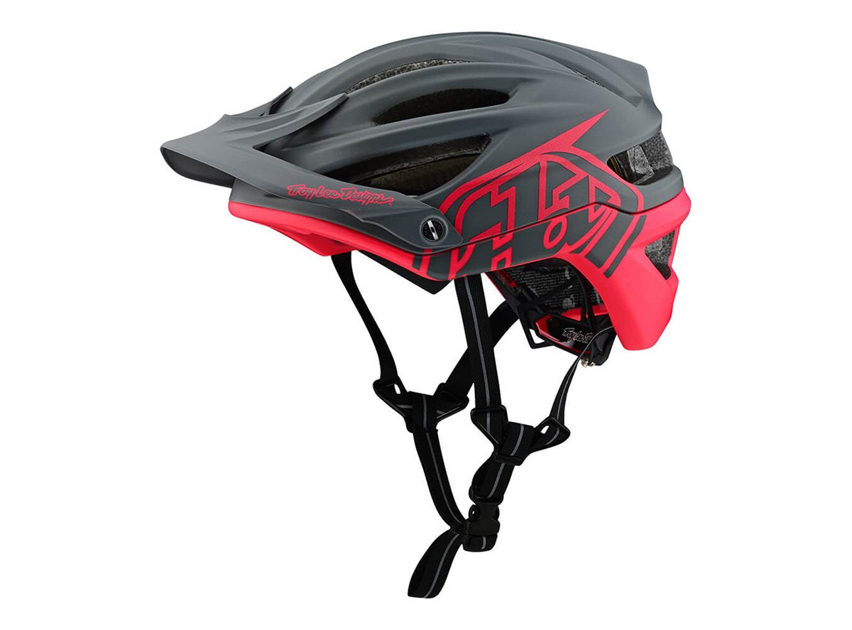 Troy Lee Designs A2 MIPS MTB Helmet - Decoy - Dark Gray-Flo Pink - 2019 Dark Gray - Flo Pink Small