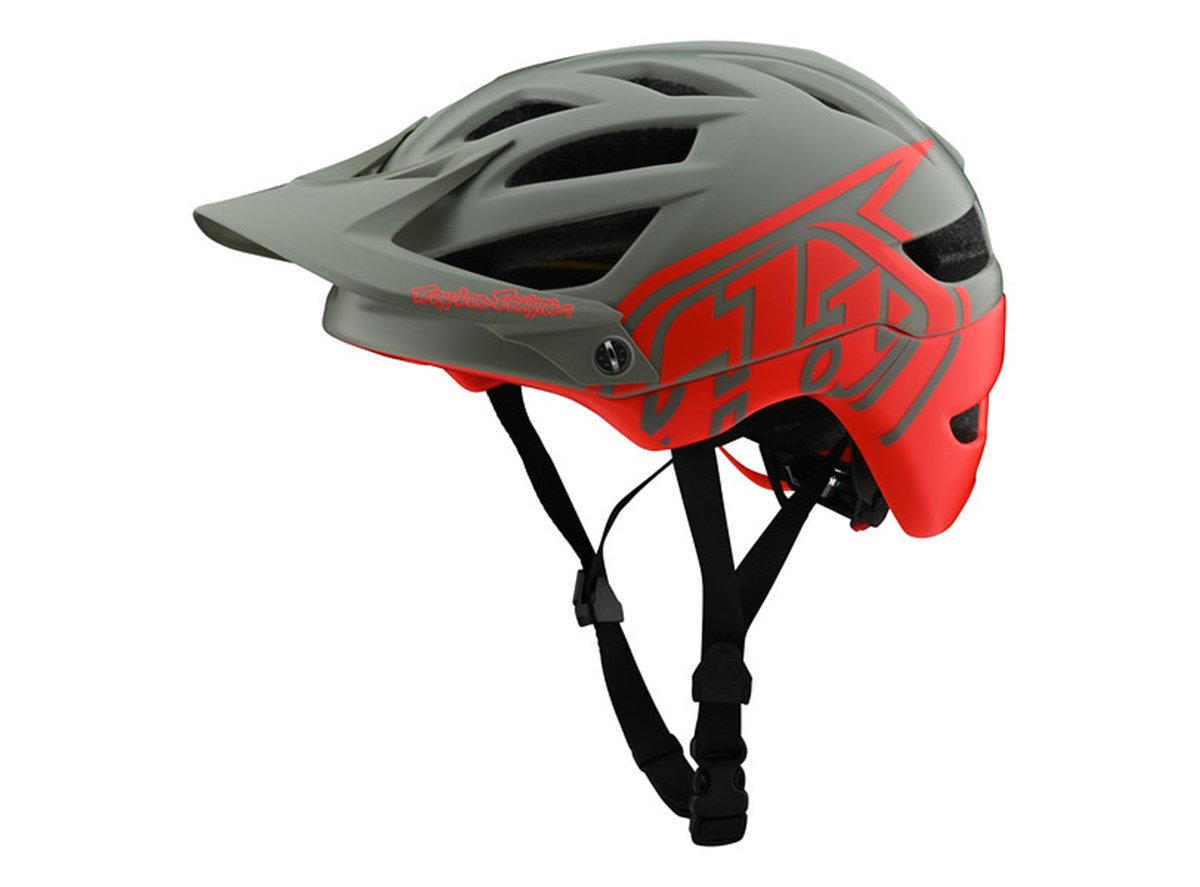Troy Lee Designs A1 MIPS MTB Helmet - Classic - Youth - Orange-Gray - 2020 Orange - Gray One Size
