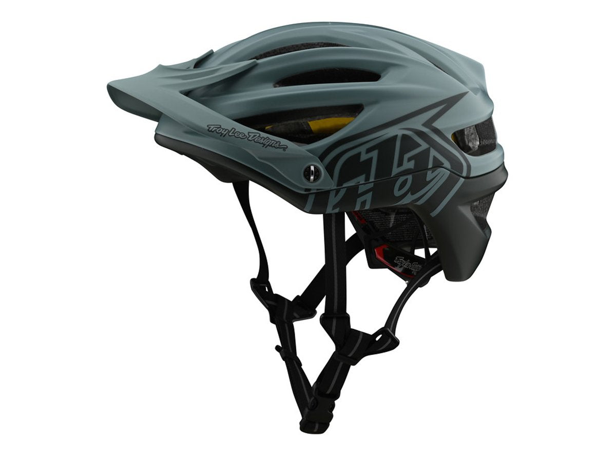 Troy Lee Designs A2 MIPS MTB Helmet - Decoy - Silver-Blue-Green - 2020 Silver - Blue - Green Small