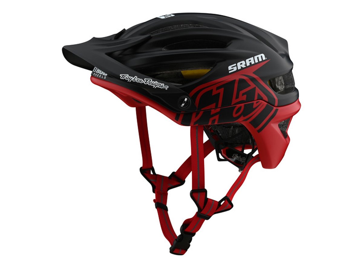 Troy Lee Designs A2 MIPS MTB Helmet - Decoy - SRAM Black-Red - 2020 SRAM Black - Red Small