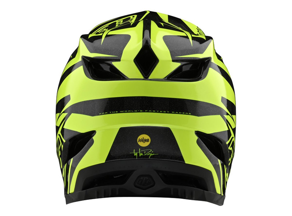 Troy Lee Designs D4 Carbon Full Face Helmet - Slash - Black-Yellow - 2020