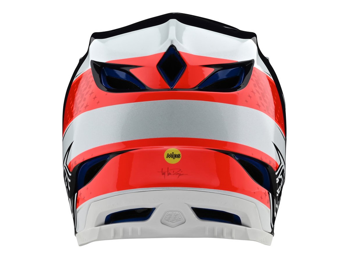 Troy Lee Designs D4 Composite Full Face Helmet - Freedom 2.0 - Red-White - 2020