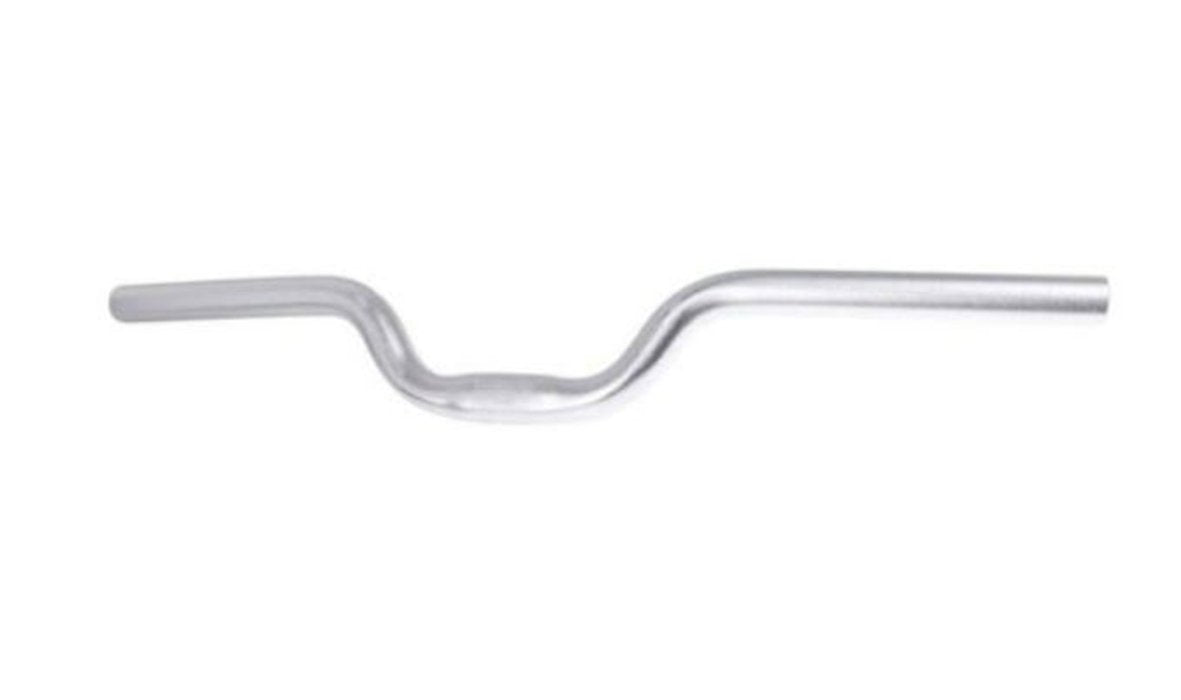 UltraCycle Alloy Riser Handlebar - Silver Silver 640mm 25.4mm - 2" Rise