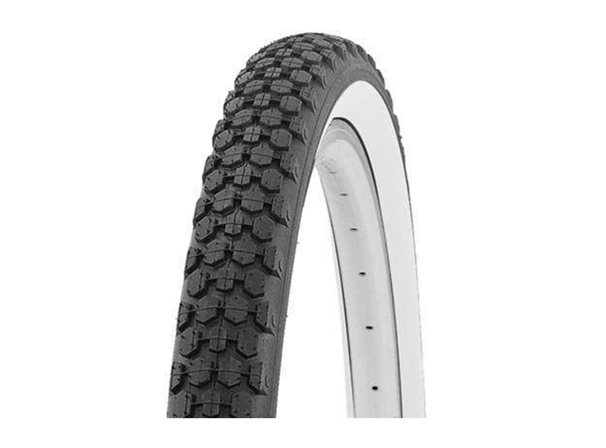 Ultracycle Coaster 26" Cruiser Tire - Black-White Sidewall Black - White Sidewall 26" - 2.125"