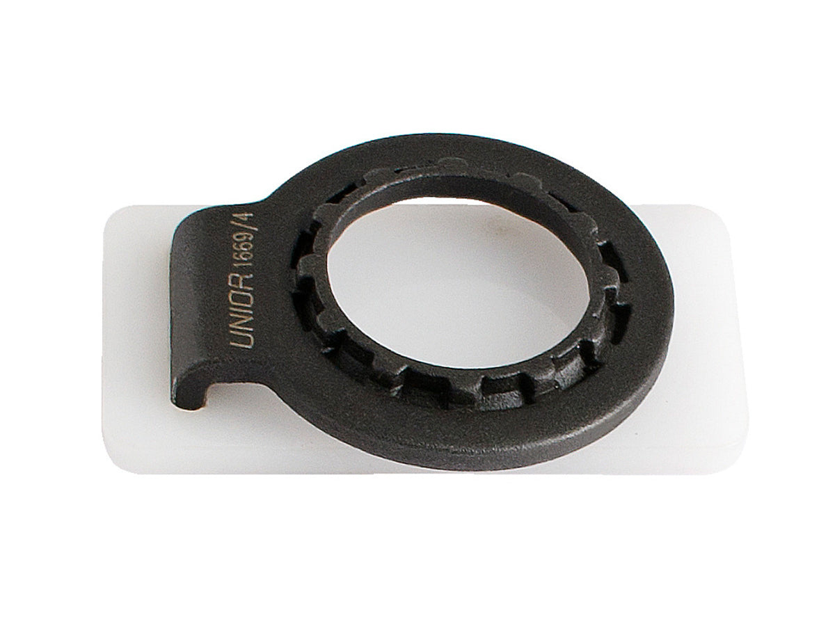 Unior Emergency Cassette Lockring Tool with Spoke Wrench - 1669/4 Black