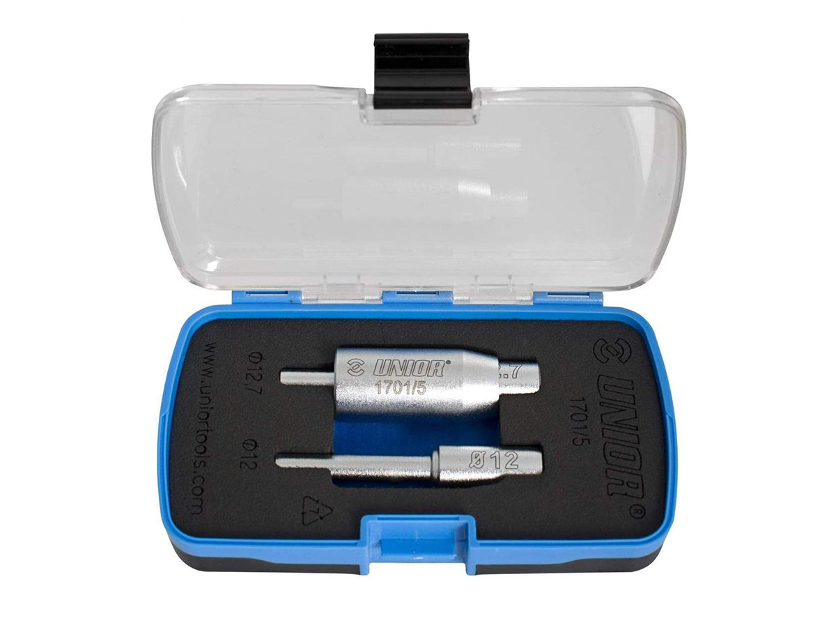 Unior Rear Shock Bushing Extractor Set - 1701/5 - Silver Silver