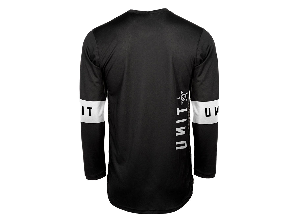 Unit Soul Long Sleeve MX Jersey - Slim Fit - Black-White