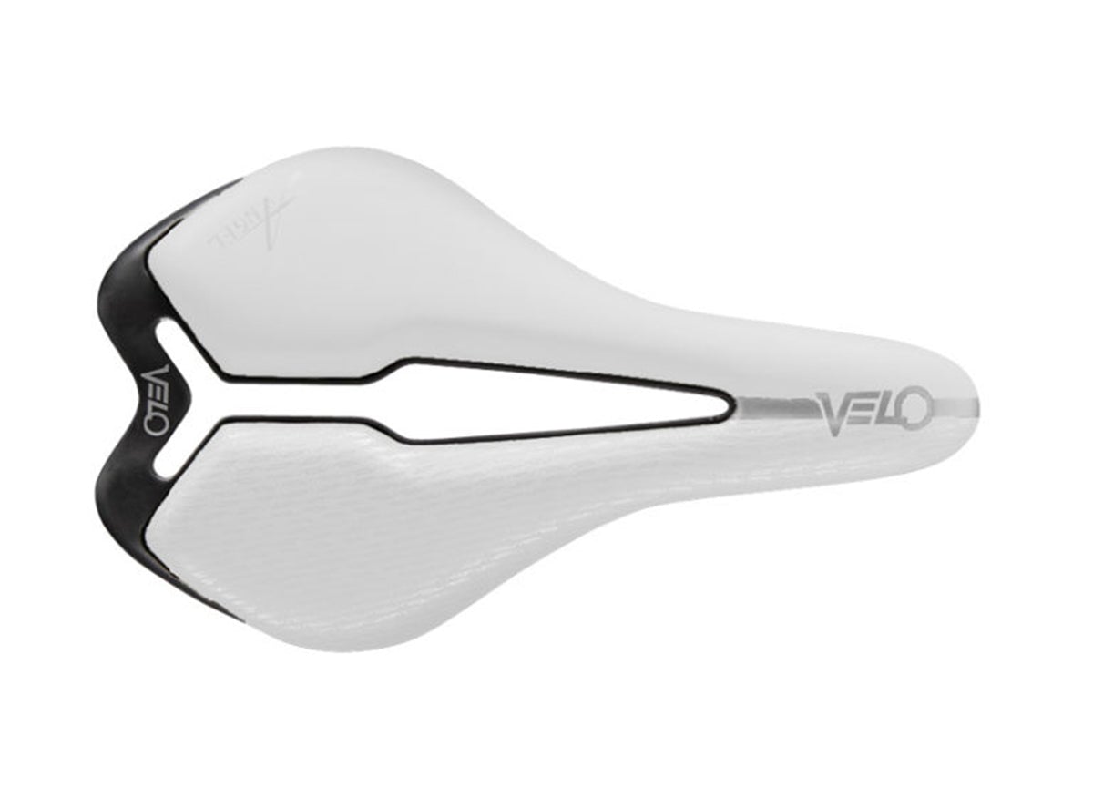 Velo Angel TT Saddle - 143mm - White White Carbon Rail