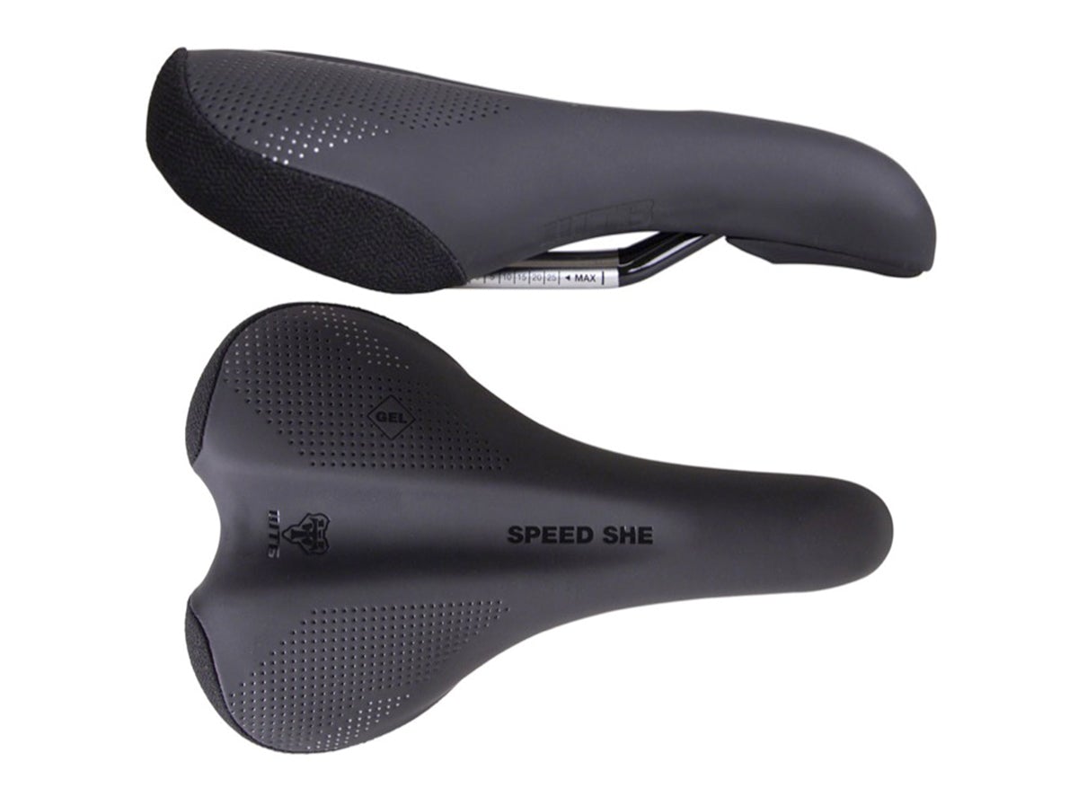 WTB Speed She Saddle - Womens - Wide - Black - 2020 Black Cromoly