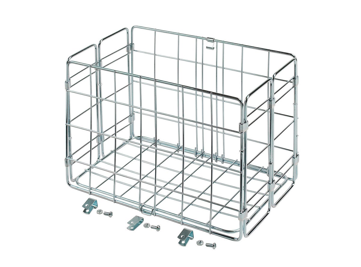 Wald 582 Rear Folding Basket - Silver Silver