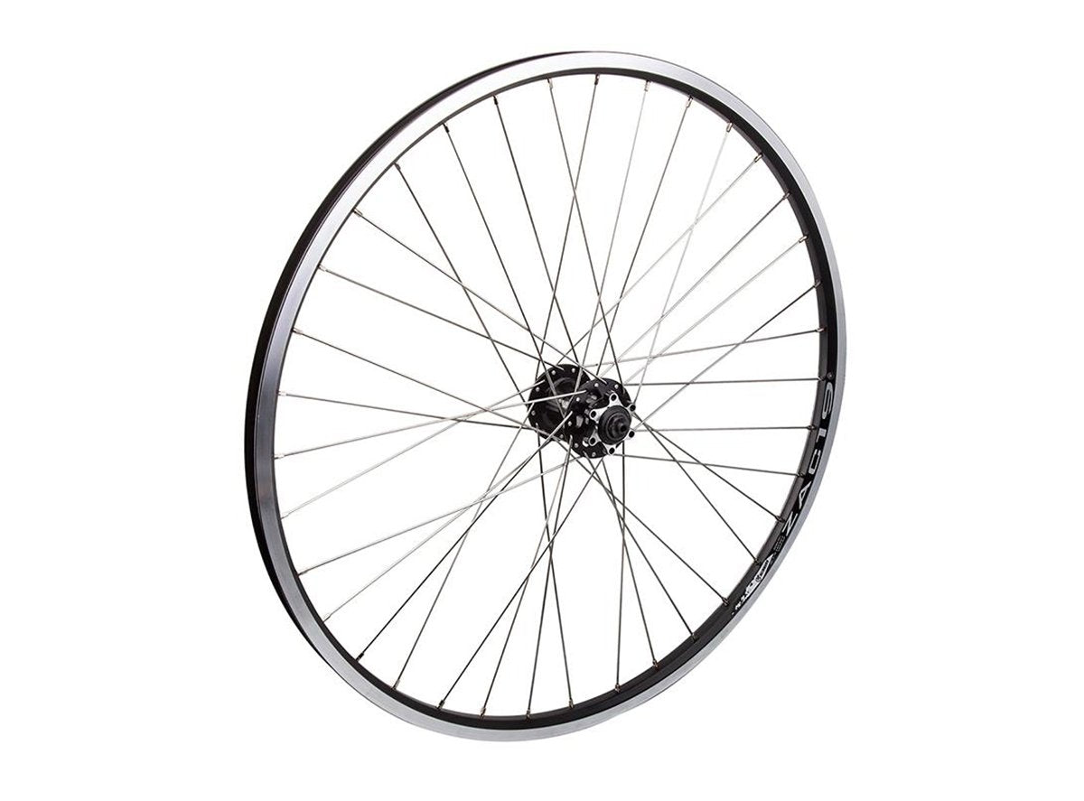 WheelMaster 26" Alloy Disc Double Wall MTB Wheel - Rear Silver - Black 9mm QR - 36h - 8/9/10 Speed