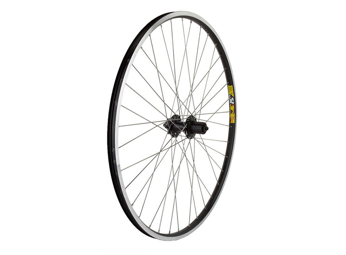 WheelMaster Alloy Hybrid Disc 700x35c Double Wall Rear Wheel - Black Black QR - 36h