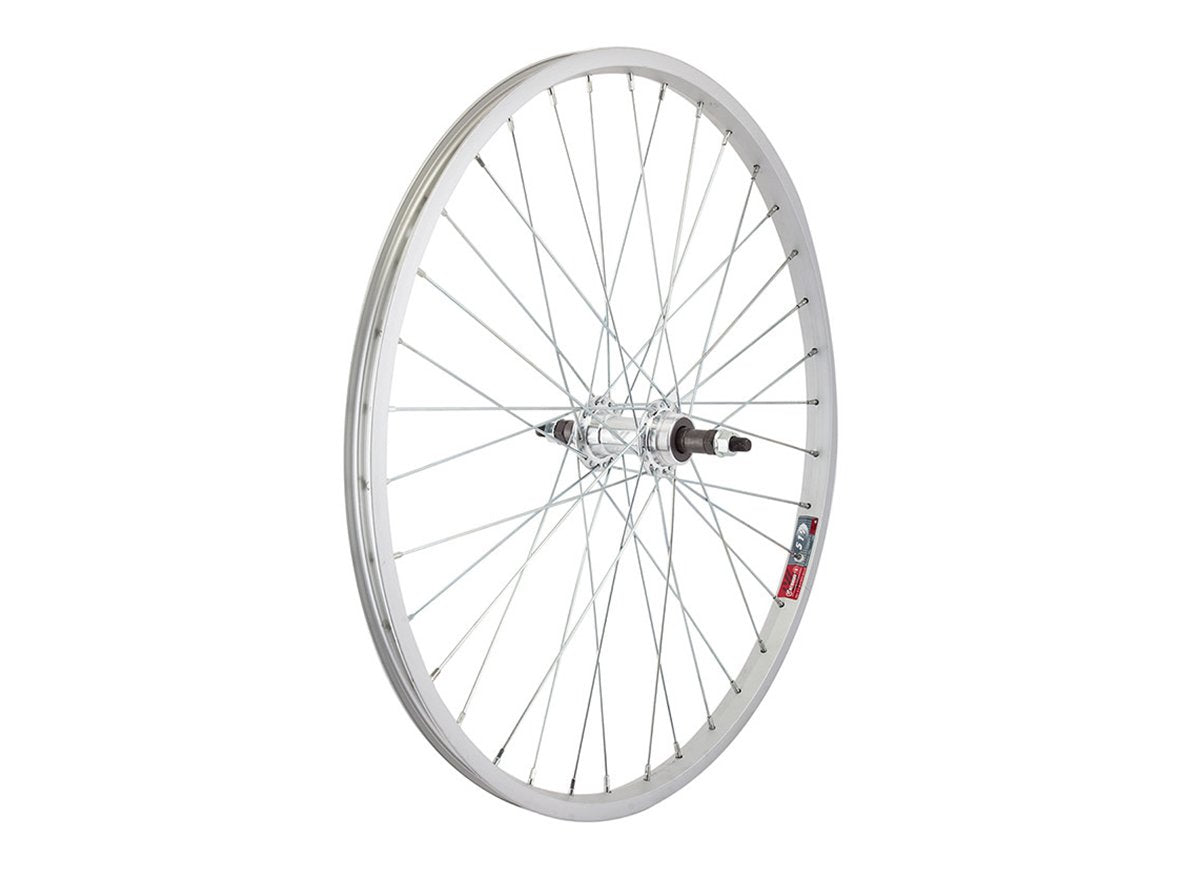 WheelMaster 24" Alloy MTB Wheel - Rear - Silver Silver 135mm - Bolt On - 3/8" - 36h