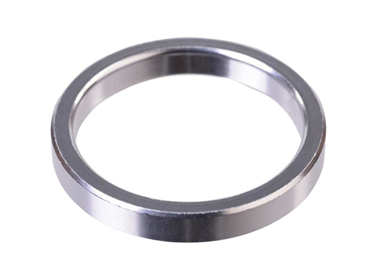 Wheels Manufacturing Aluminum Headset Spacer - 1.1/8" x 5mm - Silver Silver 1.1/8"